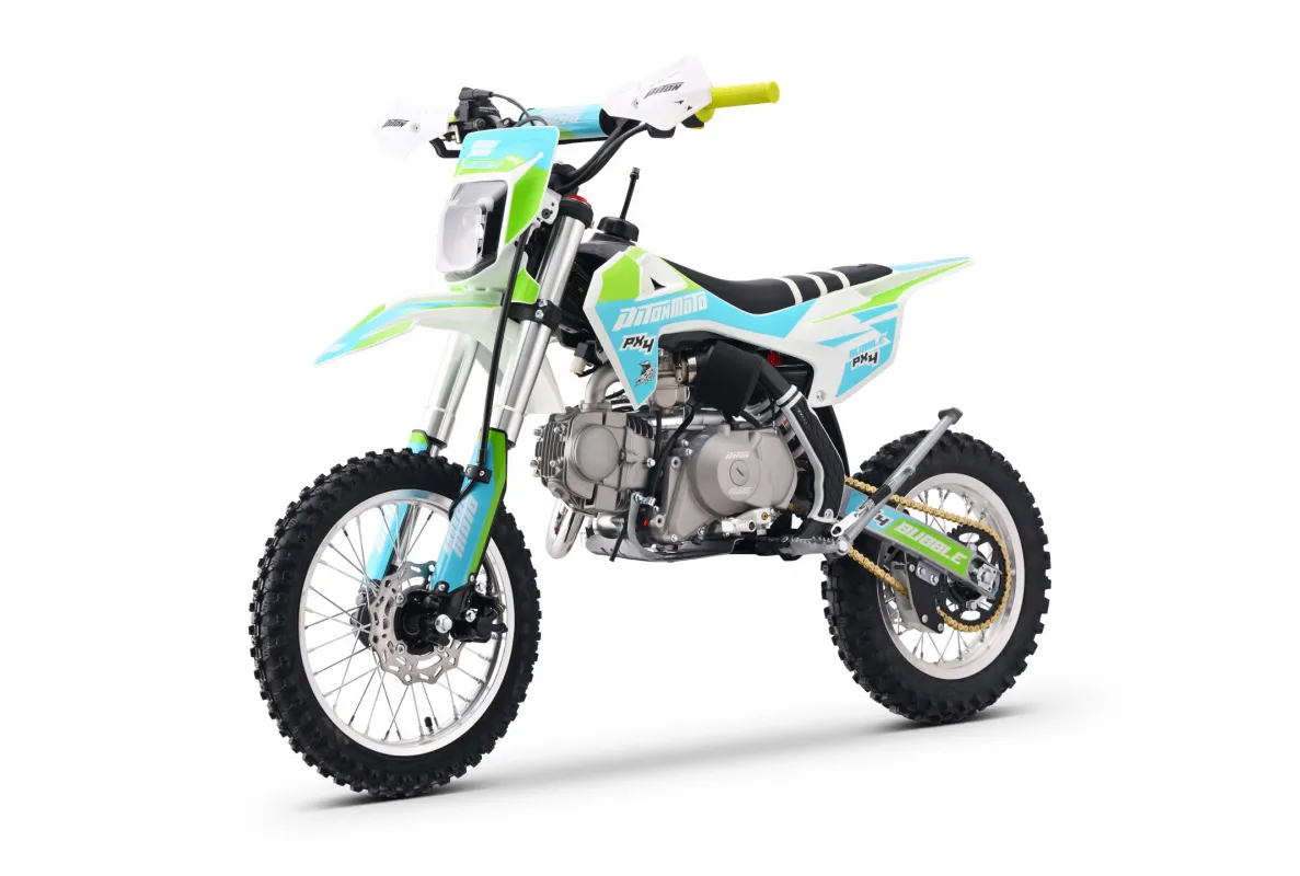 Питбайк PITONMOTO PX4 BUBBLE 125EA 14/12 на полуавтомате