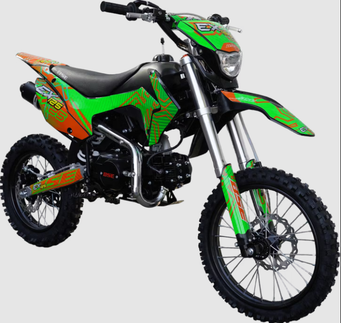 Питбайк BSE EX125 17/14 Green Orange Ant (020)