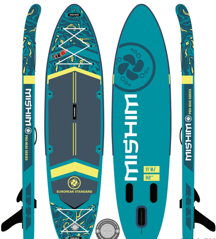 SUP (САП) Доска MISHIMO PRO-MAX Light Teal 12,6’ (385см)